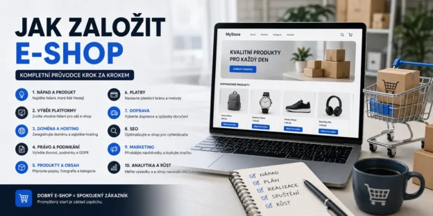 Jak založit e-shop v roce 2026 krok za krokem