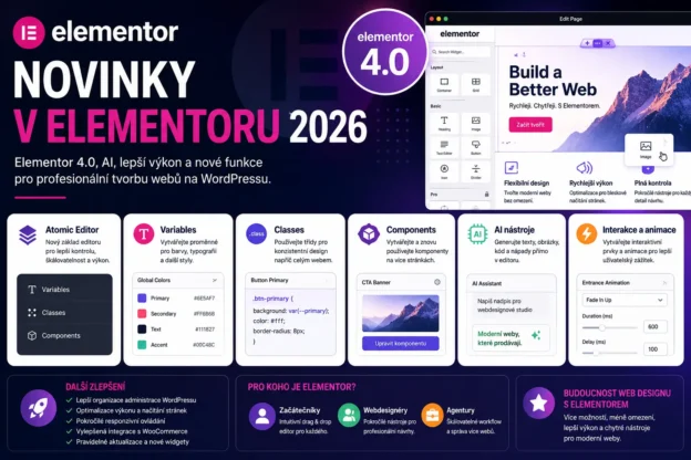 Novinky v Elementoru 2026 a Elementor 4.0